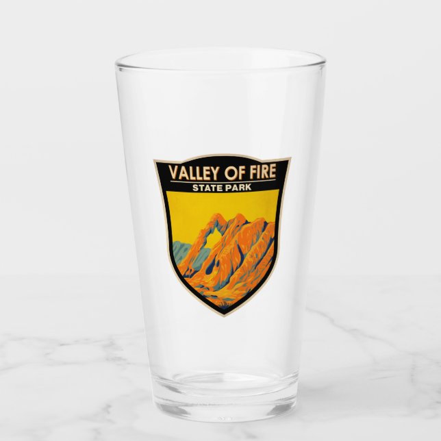 Valley of Fire State Park Nevada Vintage Glass (Front)