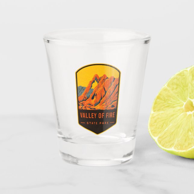 Valley Of Fire State Park Shot Glass (Front)