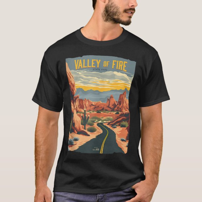 Valley Of Fire State T-Shirt (Front)