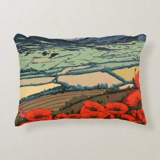 Valley of Poppies Accent Pillow