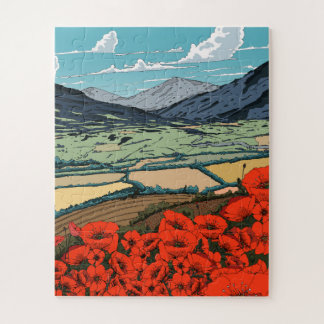 Valley of Poppies Jigsaw Puzzle