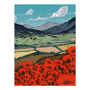 Valley of Poppies Poster