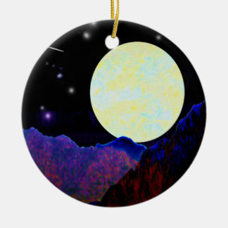 Valley of the Moon Ceramic Ornament