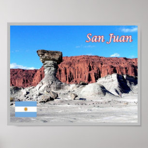 Valley of the Moon, the mushroom, San Juan - Poster