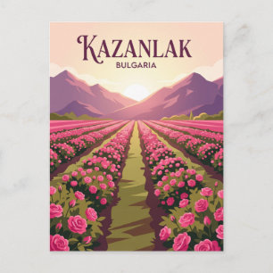 Valley of the Roses Bulgaria Postcard