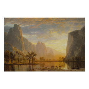Valley of the Yosemite (1864) – Albert Bierstadt Poster