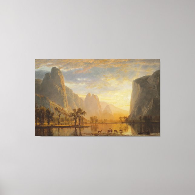 Valley of the Yosemite Canvas Print (Front)