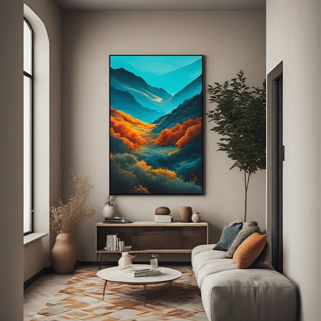 Valley of Vibrant Colours Poster (Creator Uploaded)