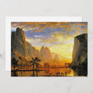 Valley of Yosemite by Albert Bierstadt Card