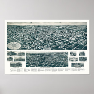 Valley Stream, NY Panoramic Map - 1924 Poster