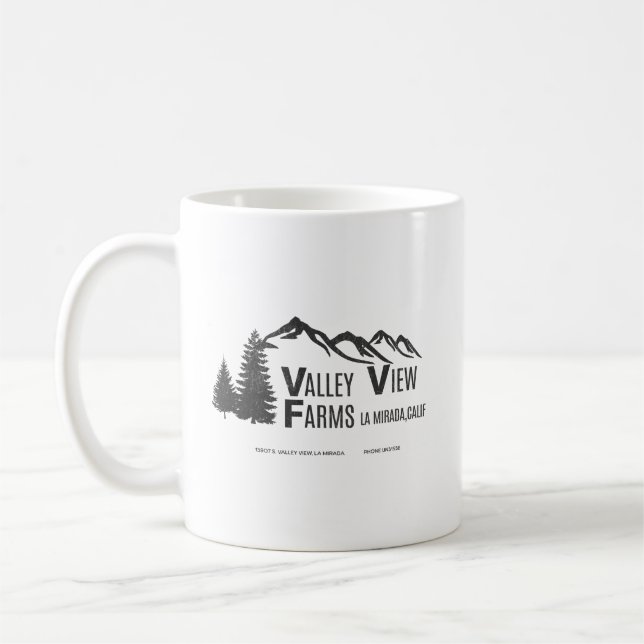 Valley View Farms La Mirada vintage Coffee Mug (Left)