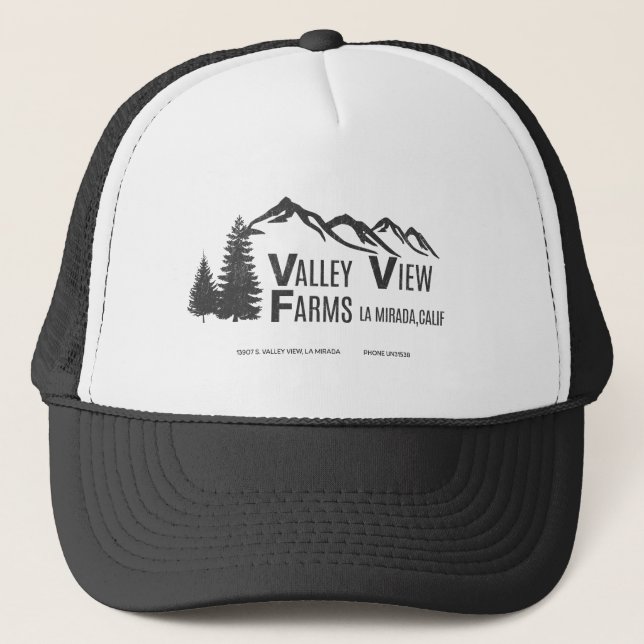 Valley View Farms La Mirada vintage Trucker Hat (Front)