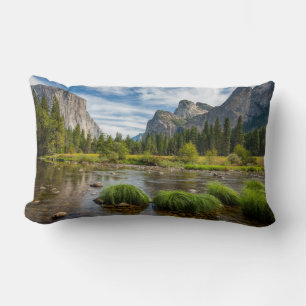 Valley View in Yosemite National Park Lumbar Pillow