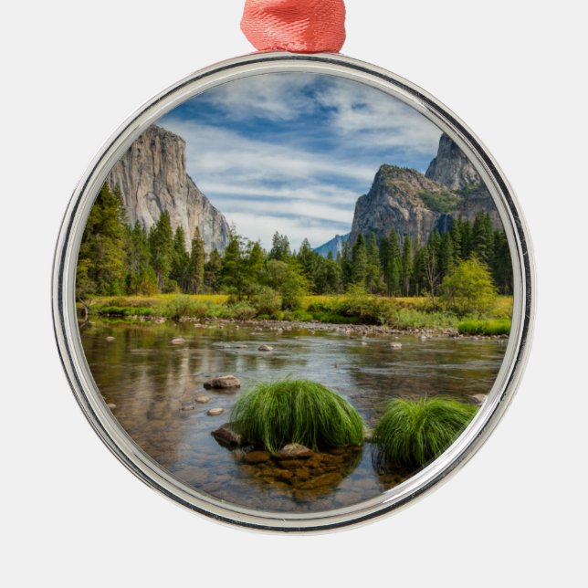 Valley View in Yosemite National Park Metal Ornament (Front)