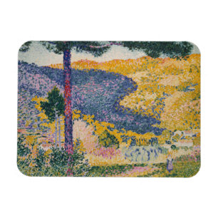Valley with Fir Shade on the Mountain Magnet