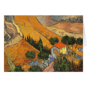 Valley with Plowman by Vincent van Gogh