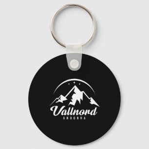 Vallnord Andorra Ski Resort Skiing Snowboarding Keychain