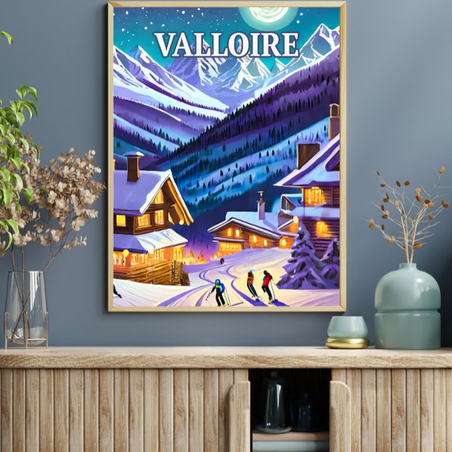 Valloire: Alpine Canvas, Winter Eclats in Harmo Poster (Creator Uploaded)