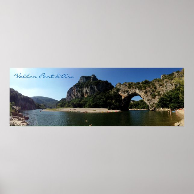 Vallon Pont D'Arc - Panorama Poster (Front)