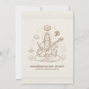 Valmiki jayanti celebration card