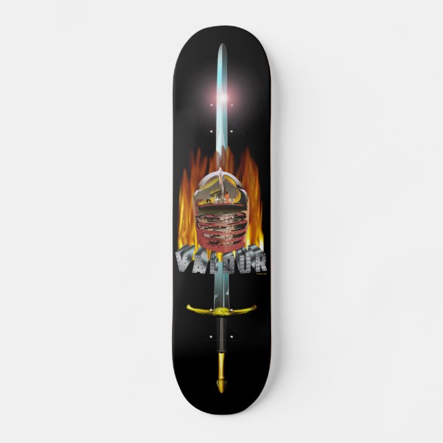 valour and fire skateboard (Front)