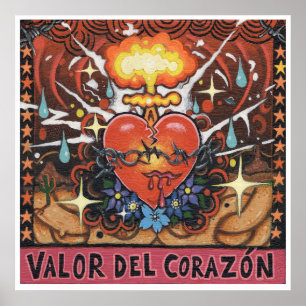 'Valour Del Corazon' art print - (pop surreal art)