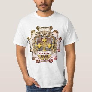 Valour Family Crest Surname t-shirt
