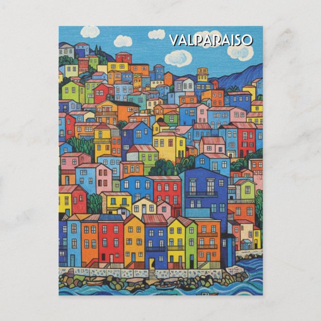 Valparaiso Chile Postcard (Front)