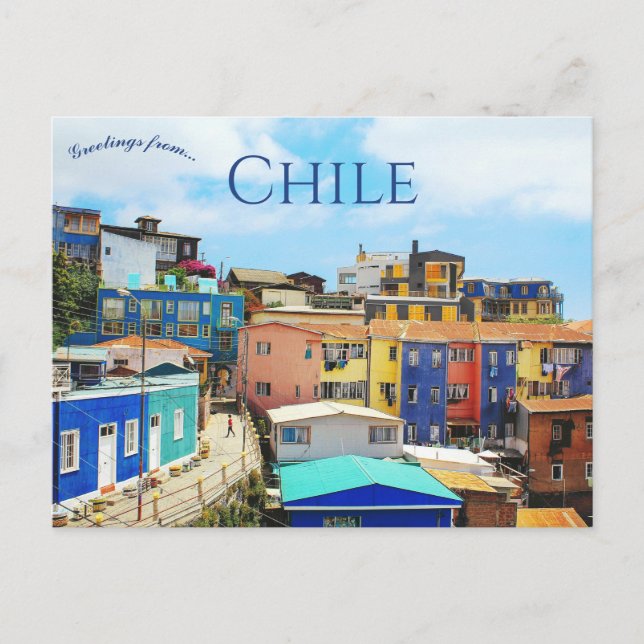 Valparaiso Chile Postcard (Front)