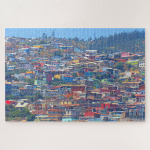 valparaiso coloured buildings jigsaw puzzle