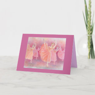 Valse de la carte de voeux des fleurs