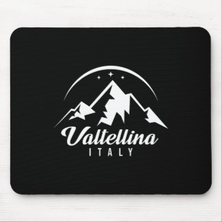 Valtellina Italy Ski Resort Skiing Snowboarding So Mouse Pad