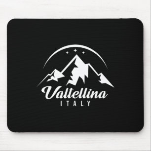 Valtellina Italy Ski Resort Skiing Snowboarding So Mouse Pad