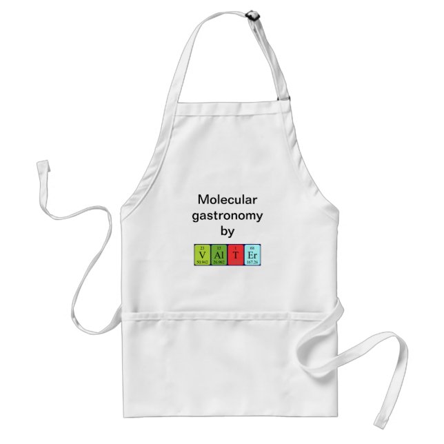 Valter periodic table name apron (Front)