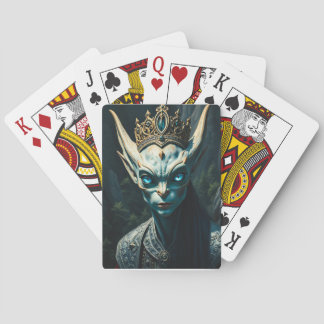 Valtharion Ancient Elf King - Dark Fantasy Custom Playing Cards