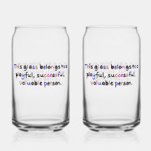 Valuable Person Glass