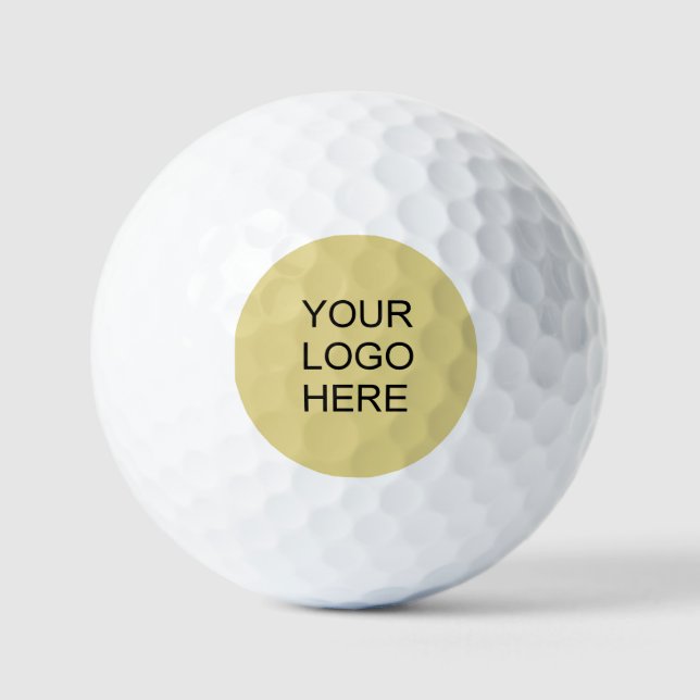 Value 12 Pack Custom Business Logo Promotional Golf Balls (Front)