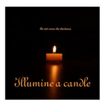 Value Poster Paper-Illumine a candle