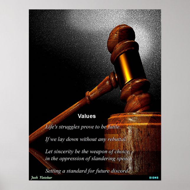 Values Poster (Front)