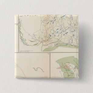 Valverde, Shiloh, Ft Craig, Roanoke Island 2 Inch Square Button