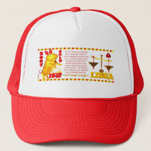 Valxart 2007 1947 2067 zodiac FirePig Libra Trucker Hat