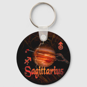 Valxart gothic Sagittarius zodiac keychain gifts