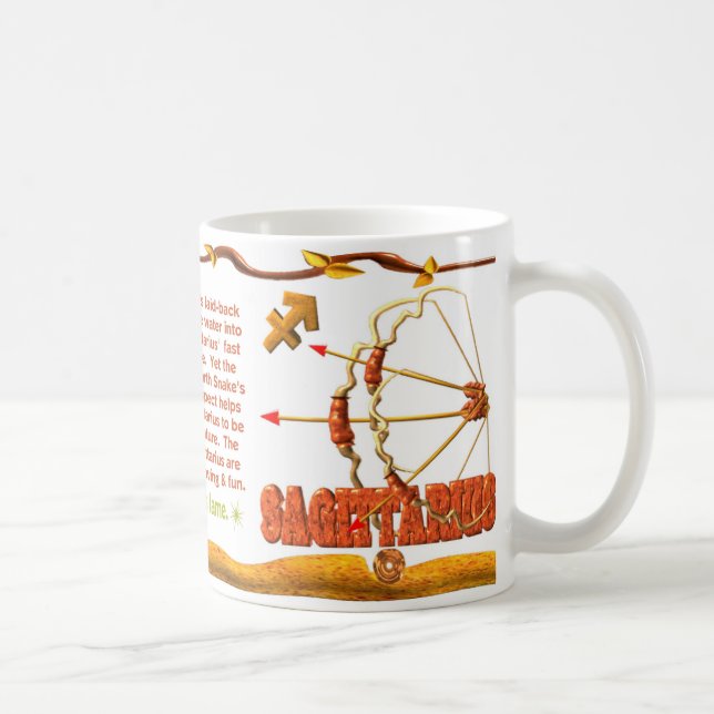 ValxArt zodiac earth snake Sagittarius born 1989 Coffee Mug (Right)