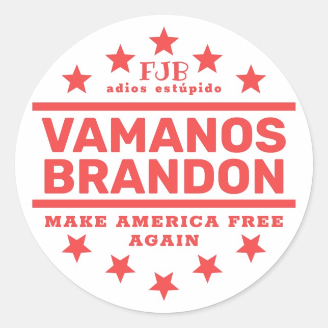 Vamanos Brandon II  Classic Round Sticker (Front)