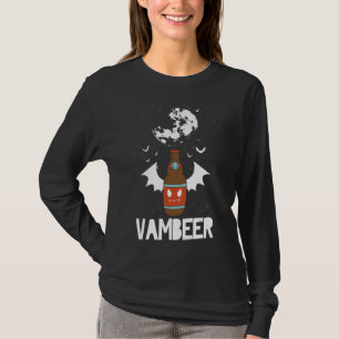 Vambeer Drinking Halloween Party Beer Trick Or Tre T-Shirt