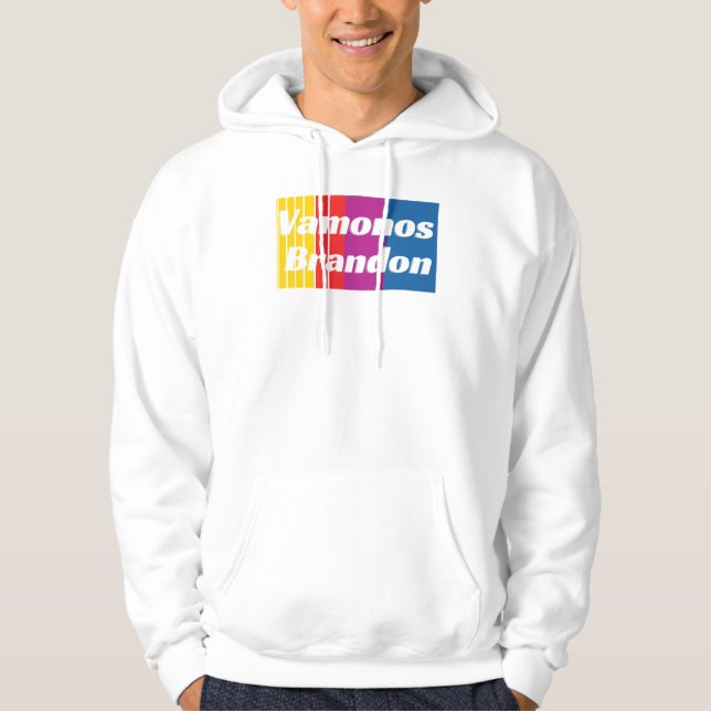 Vamonos Brandon shaded text Hoodie (Front)