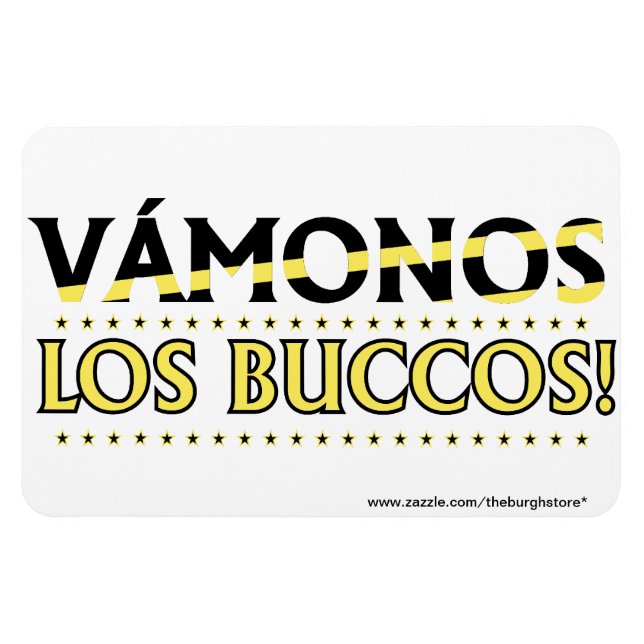 VAMONOS Los Buccos ! Magnet ! avec l'adresse du ma (Horizontal)