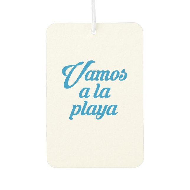 VAMOS A LA PLAYA AIR FRESHENER (Front)