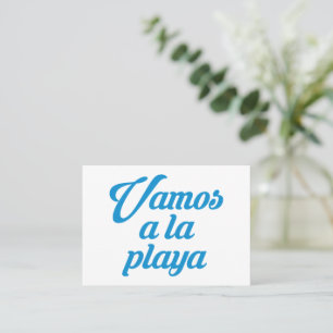 VAMOS A LA PLAYA BUSINESS CARD