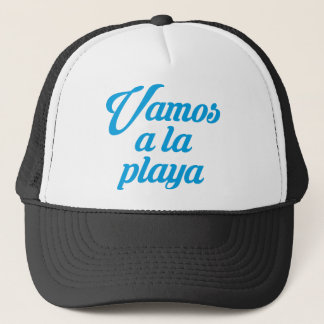 VAMOS A LA PLAYA TRUCKER HAT